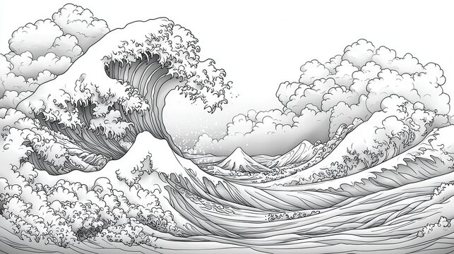 Japanese Wave Print