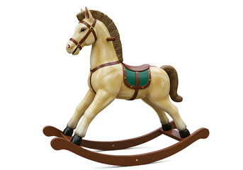 Charming Cream Rocking Horse Toy for Kids