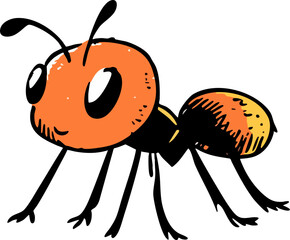 Obraz premium ant vector icon