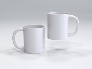 Plain White Coffee Cup Ready for Custom Logo.