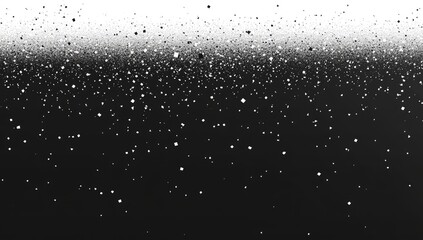 Abstract black and white particle effect