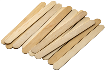 Popsicle Sticks Crafts Isolated Transparent