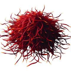 Fototapeta premium Saffron Threads PNG isolated on transparent background