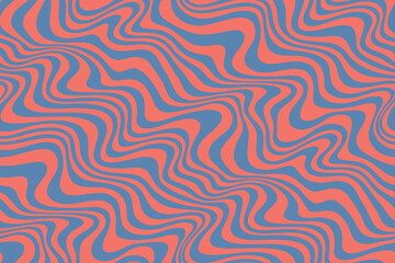 Abstract seamless horizontal background with colorful waves. Trendy vector illustration