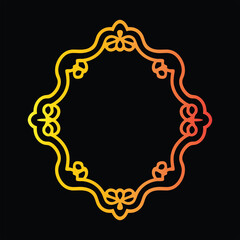 vector illustration of a decorative frame