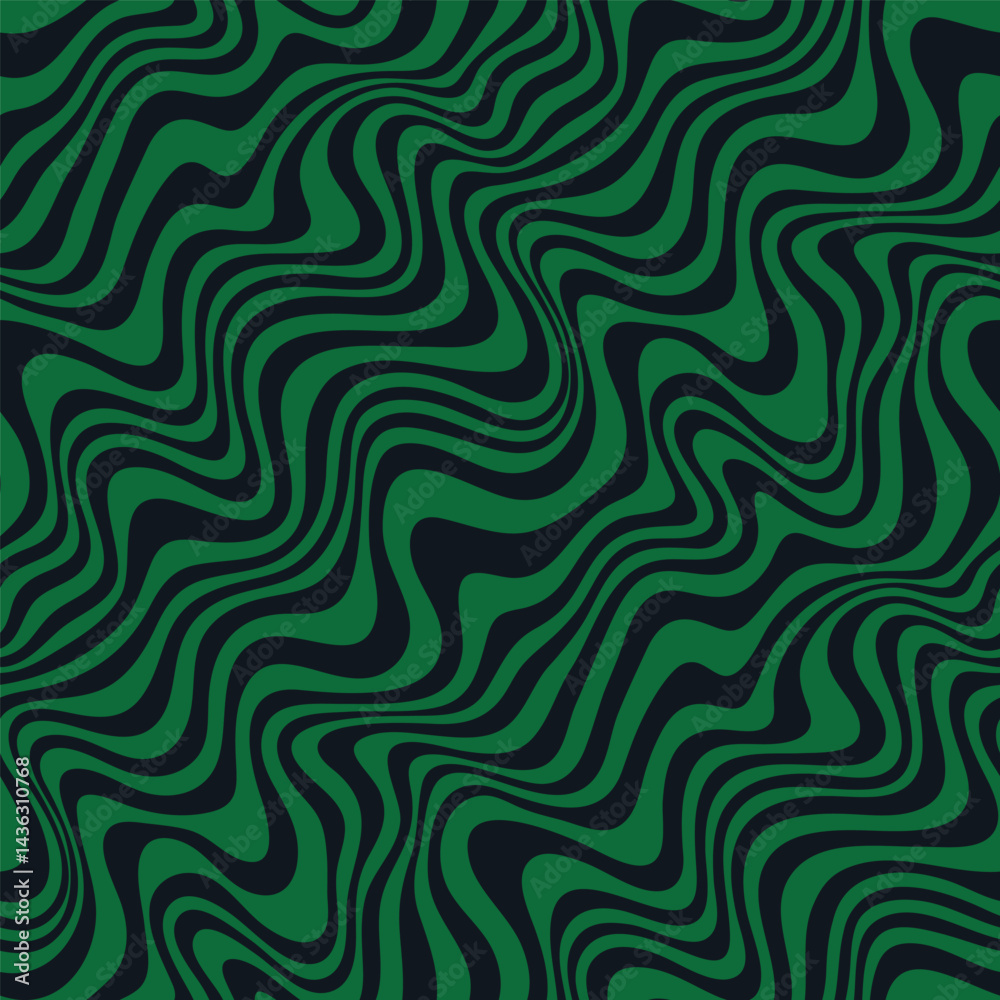 Poster abstract seamless horizontal background with colorful waves. trendy vector illustration
