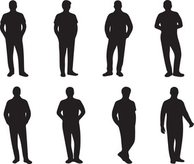 man, pose, action, walk, run, stand, jump, stretch, silhouette, profile, figure, head, side, front, back, sit, jog