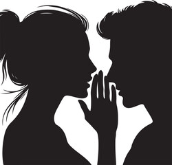 Whispering woman design