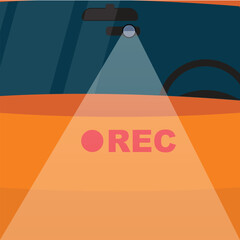 Modern dash camera used for recording road traffic