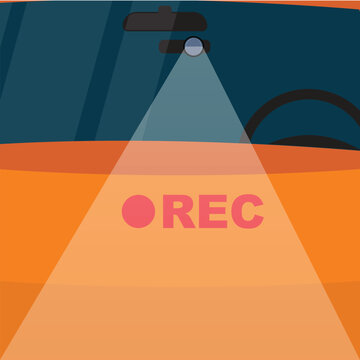 Modern dash camera used for recording road traffic