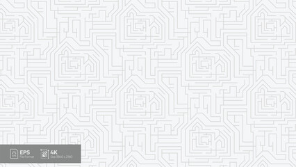 abstract geometric line art pattern on white background