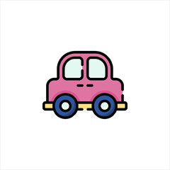 toy truck isolated on white