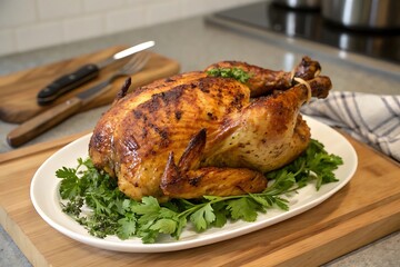 Roasted Chicken with Colorful Vegetable Medley