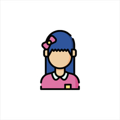 girl with headphones