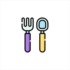 kitchen utensils vector