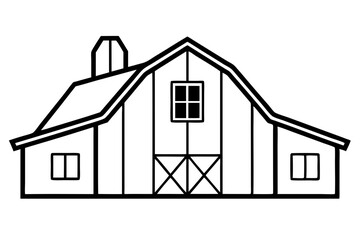Minimalist House Line Art Vector | House Logo Icon Clipart Illustration on White Background