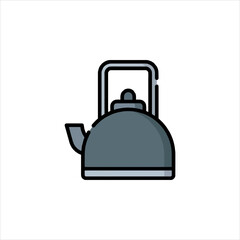 electric kettle isolated on white