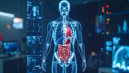 3d rendered illustration of a human body