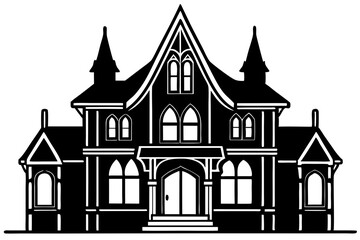 Minimalist House Line Art Vector | House Logo Icon Clipart Illustration on White Background