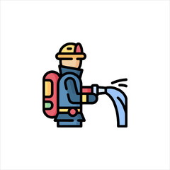 construction worker with helmet
