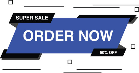 Order Now Icon Urgent Call-to-Action Button for Online Stores and Flash Sales editable colors