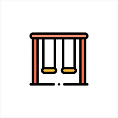 vector illustration of a metal cage