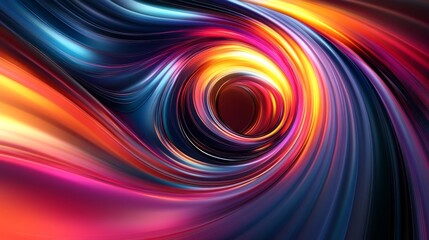 Obraz premium Abstract Colorful Swirling Vortex Background