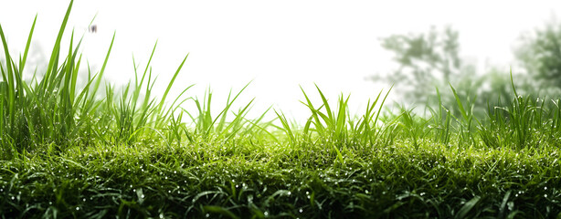 Obraz premium fresh spring green grass