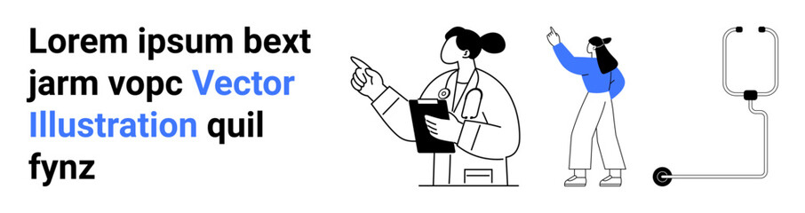 Doctor holding clipboard pointing at patient gesturing towards medical device, emphasizing healthcare and treatment. Ideal for medical care, health communication, patient support, consultation