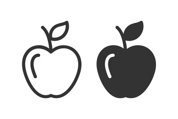 Apple icon set. Suitable for websites, apps, presentations, and more