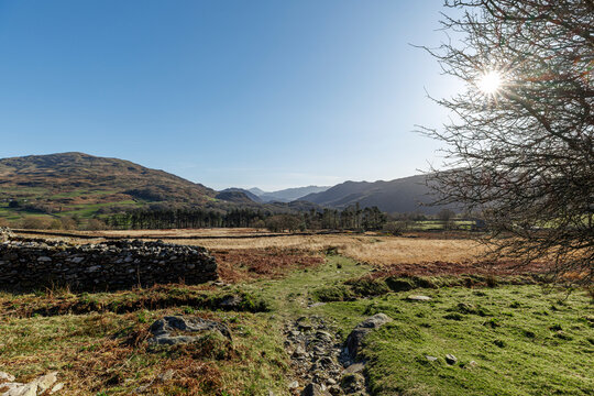 Trail on the circular route of Moel Hebog, Beddgelert, Snowdonia national park