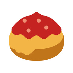 Scone Cake in UK vector illustration