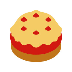 Scone Cake in UK vector illustration