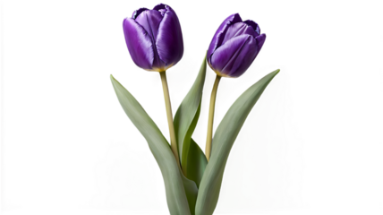 Beautiful Purple Tulip Flower in Botanical Garden: Nature, Spring, and Floral Photography