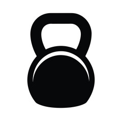 Yellow Kettlebell Vector Icon
