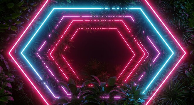 Neon Jungle Gateway AI Generated