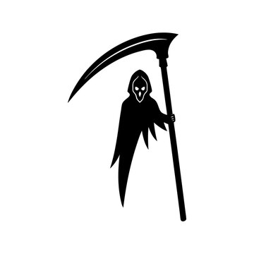 recommend clip art: Scythe silhouette vector illustration