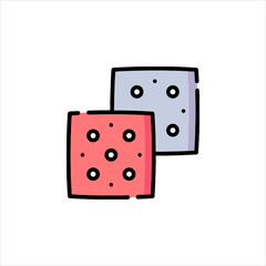 two red dice