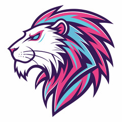 Lion Face Logo Vector Design