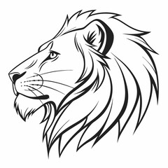 Lion Face Logo Vector Design