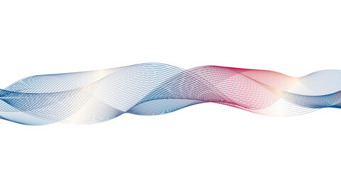 abstract blue redwave line on the white background image unique pattern graphics element modern summer creative gradient effect on the line vector illustration futuristic technological canvas template