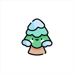 cartoon christmas tree