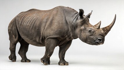 Obraz premium Black Rhinoceros on studio background 