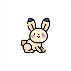 vector illustration of a rabbit