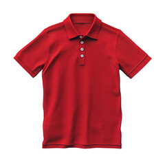 Vibrant red polo shirt, a symbol of casual elegance and everyday style