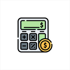 calculator icon vector illustration