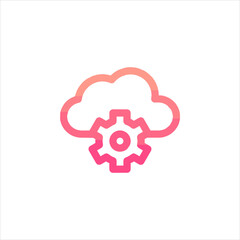 gear icon vector illustration