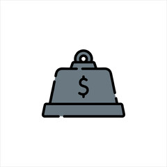 service bell on a white background