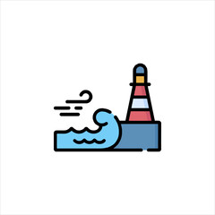 vector illustration of a ship