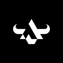letter A bull logo